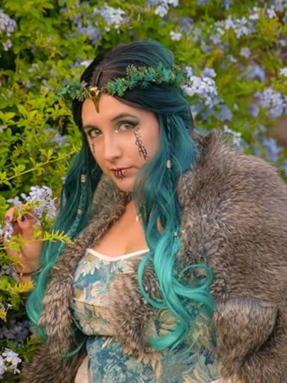 Handmade Gothic Raven Feather Elf Crown Woodland Circlet Fairy Tiara Cosplay
